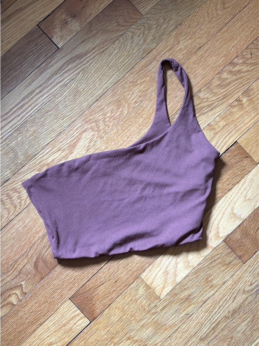 Naked Wardrobe Brown Asymmetrical Top Size M